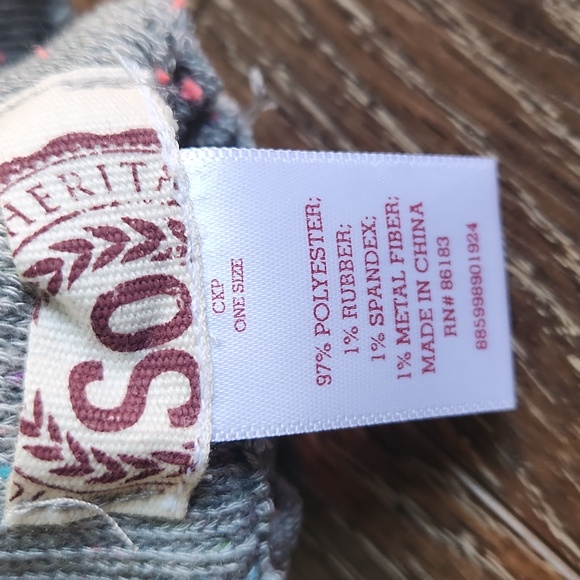 NWOT Confetti SO Fingerless Gloves Mittens Gray Neon Pink Blue Lime Green Purple - Picture 11 of 12